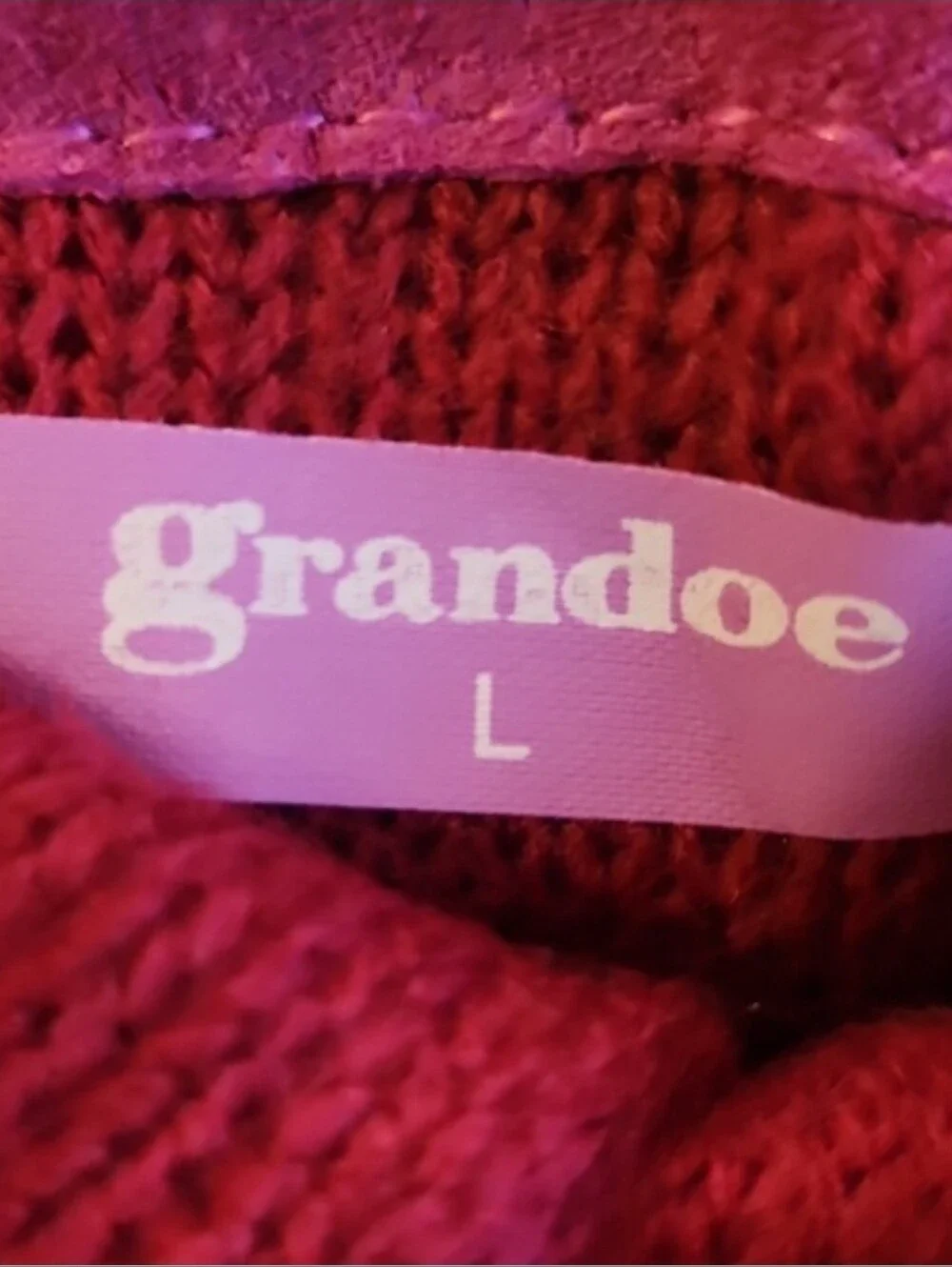 Vintage Grandoe Gantos Suede Gloves L Orchid Magenta Purple NWT